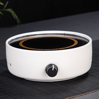 千壹(禅风白) 明清故宫缠枝莲煮茶器电陶炉玻璃提梁壶蒸茶煮茶花茶养生茶普洱茶