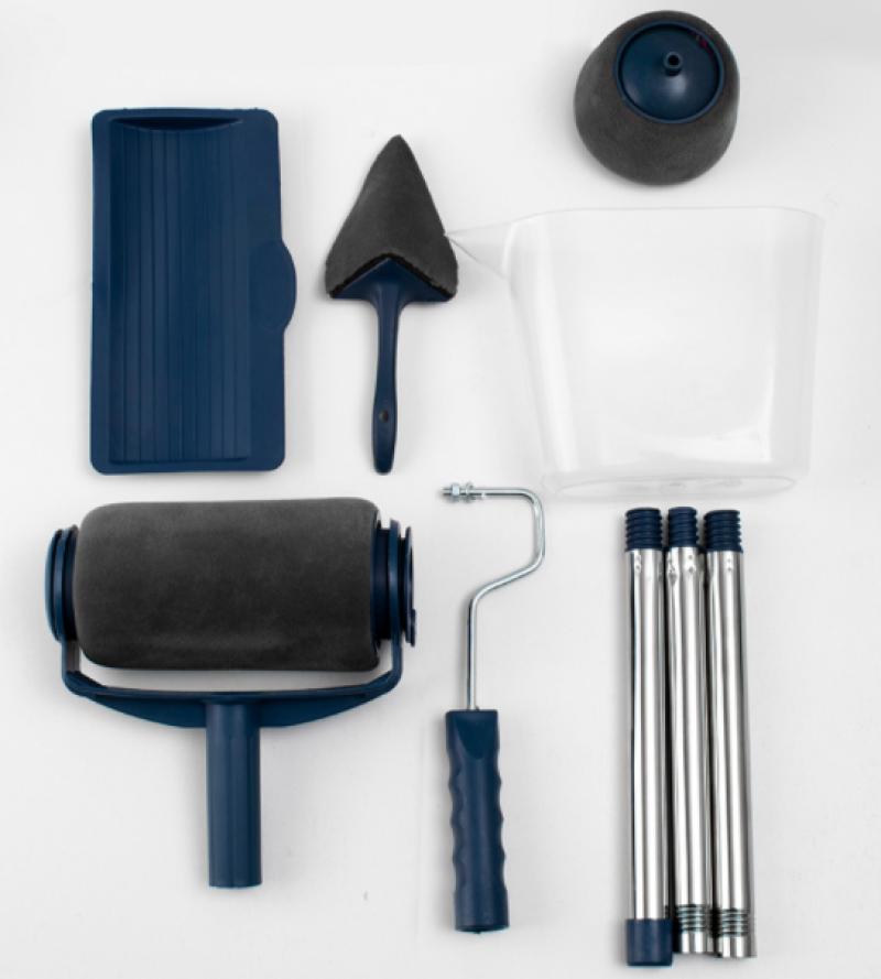 家用油漆小滚筒刷子乳胶漆伸缩杆自吸式海绵刷墙工具套装修边神器-修边小滚筒【无缝升级款】