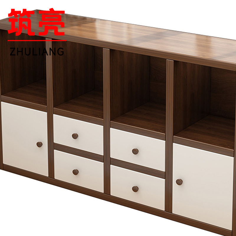 筑亮 储物柜 120*30*75cm胡桃色 台高清大图