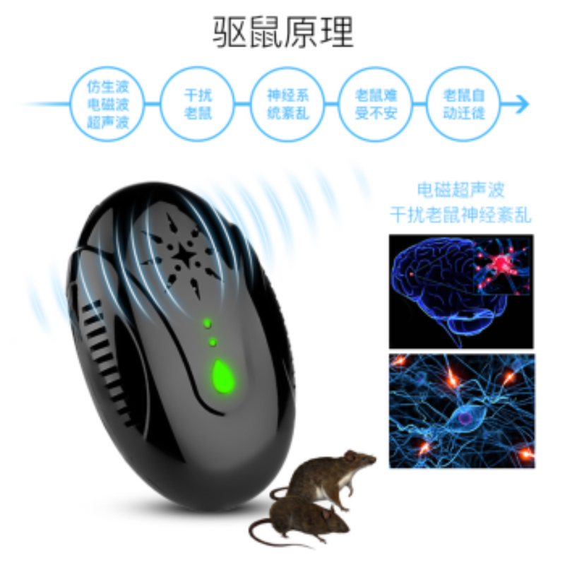 DC Getter驱鼠器9007家用捕鼠神器超声波蟑螂老鼠电子猫灭鼠器