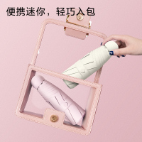 胶囊遮阳伞防晒防紫外线太阳伞晴雨两用女迷你五折叠小巧便携雨伞