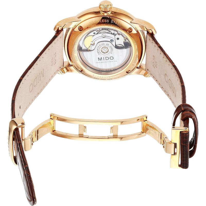 Mido男士腕表 Baroncelli 经典优雅百搭自动瑞士腕表 送男友礼物高清大图