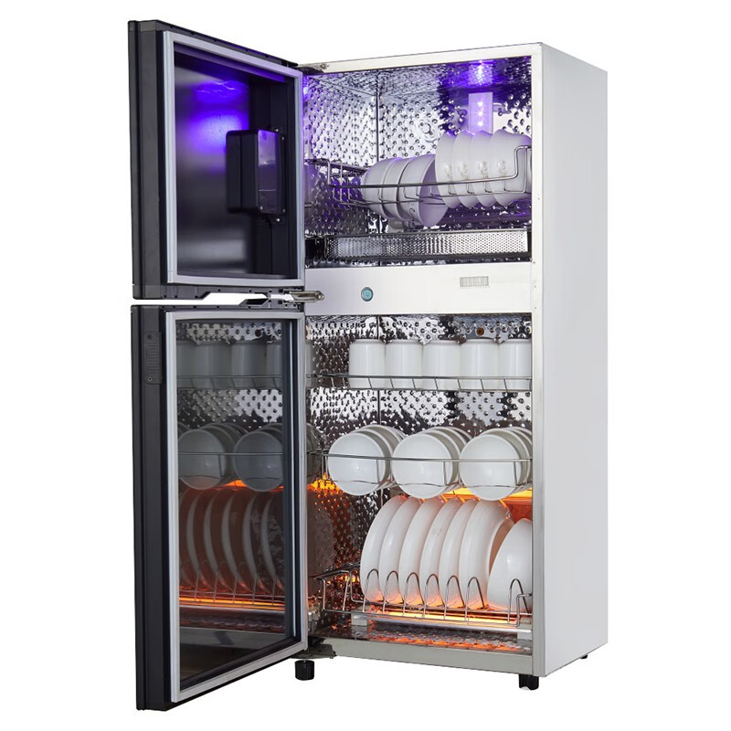 康宝(Canbo)XDZ80-CP高温消毒柜立式大容量厨房餐具碗筷宝宝奶瓶消毒碗柜智能触摸控制二星级80L 双不锈钢材质高清大图