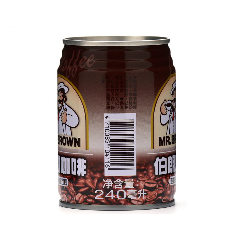 mrbrown伯朗咖啡浓咖啡饮料240ml6罐越南进口咖啡