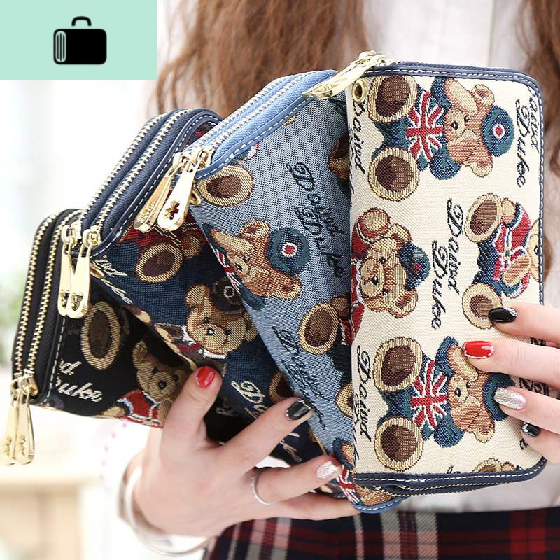 钱包女长款女士钱包2019新款女日韩版拉链多功能手拿包女NEW LAKE高清大图