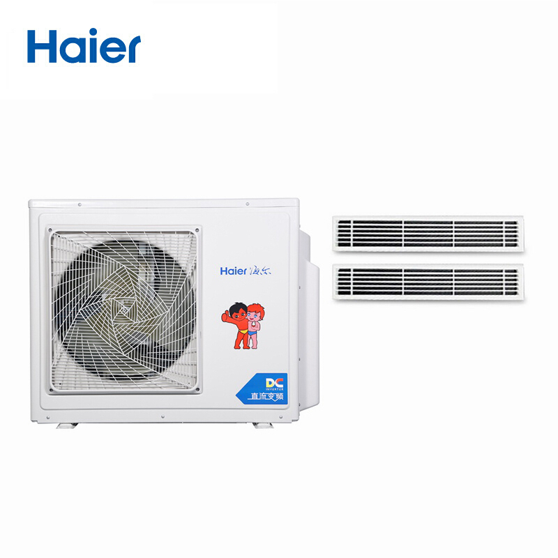 海尔(Haier)中央空调 一拖二 家用中央空调 小4匹 6年保修 RFC80MXSAVA(G)一拖二