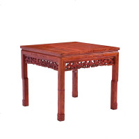 实木中式中堂六件套仿古八仙桌条案供奉桌原木佛台神台翘头桌条几 整装_灵芝八仙桌_运费到付