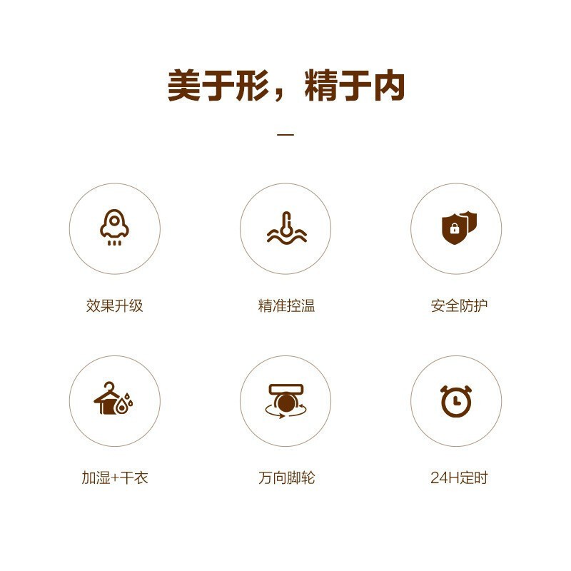 格力取暖器油汀加热2200W13片恒温11-20㎡家用低噪节能设计轻巧便携高清大图