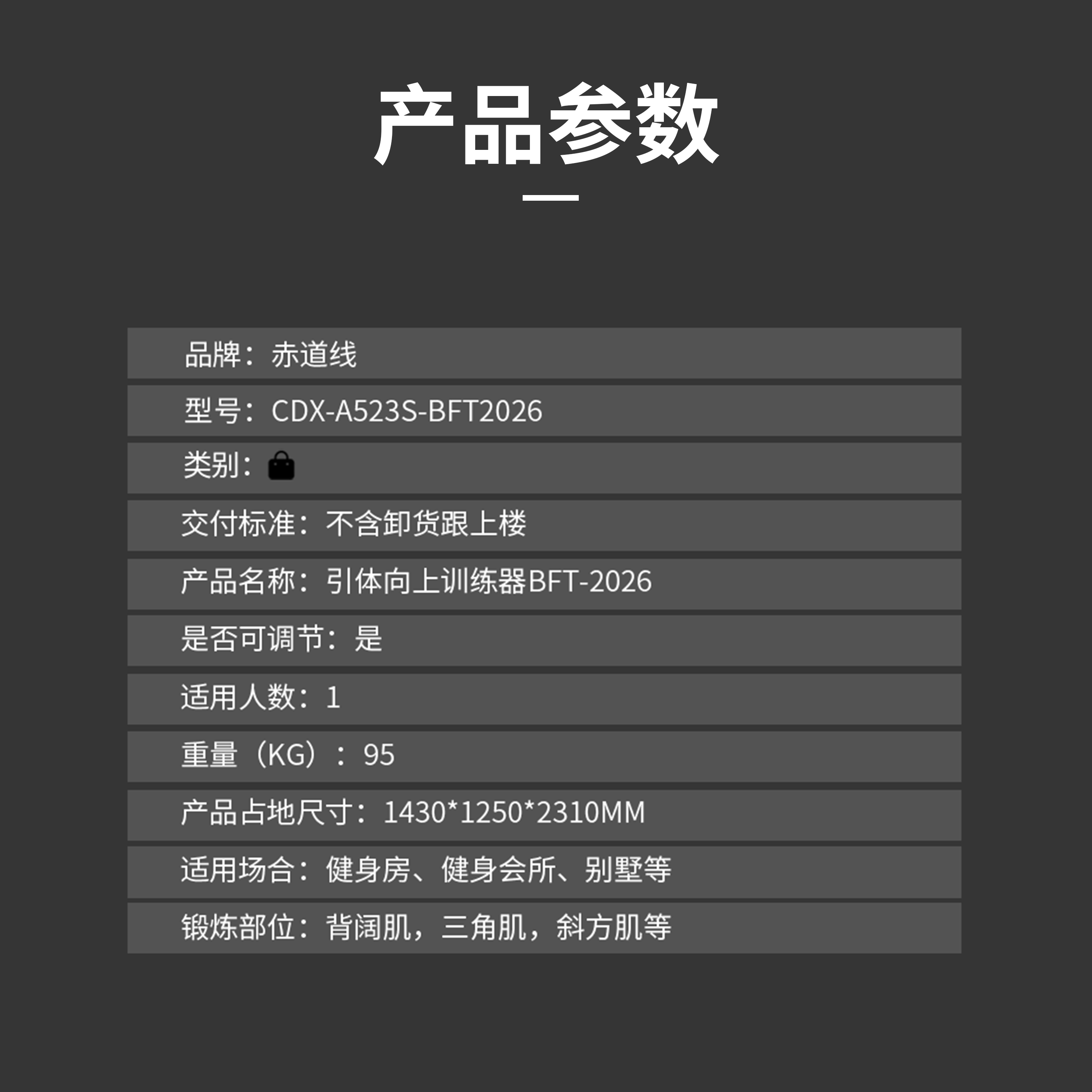 赤道线综合型力量训练器械家用可调节多关节科技设计适合家庭健身房高清大图