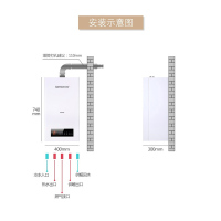 乐尔玛（LERMA）燃气壁挂炉天然气取暖炉地暖淋浴家用锅炉暖气片 20KW-BF09（适合90-130㎡）