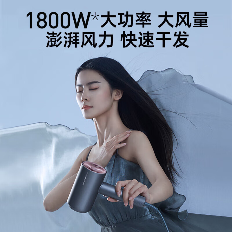 SID超人电吹风1800W负离子DJ818(蓝和红)个高清大图