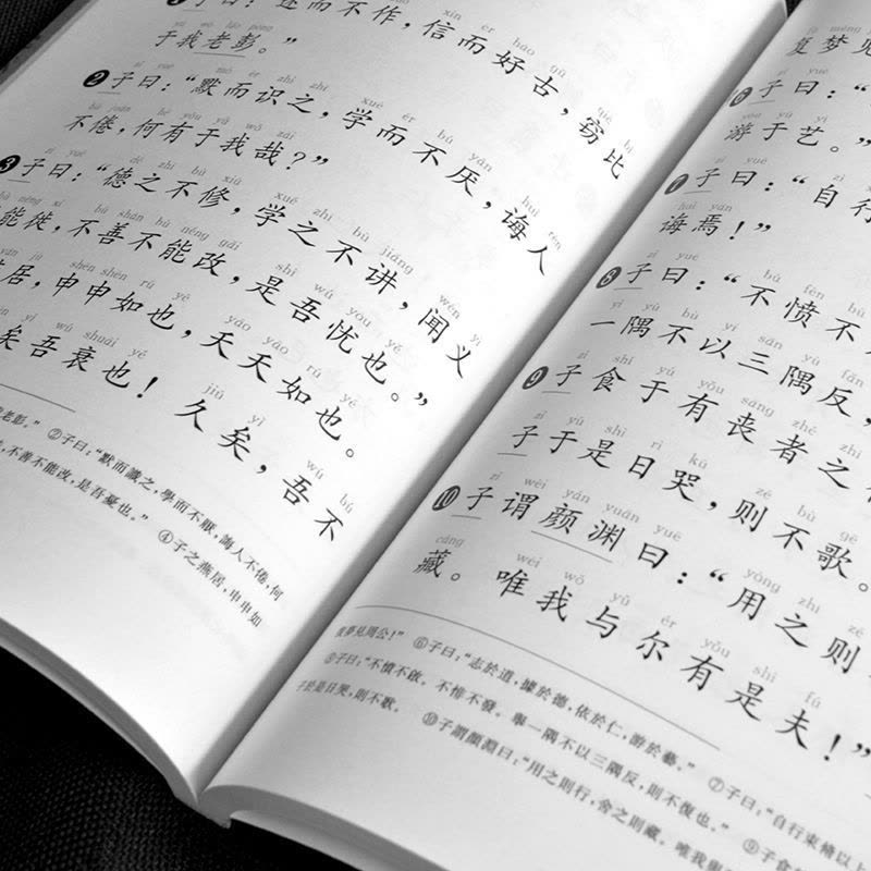 学庸论语大字注音版王财贵大学中庸论语全文简体儿童中小学学庸