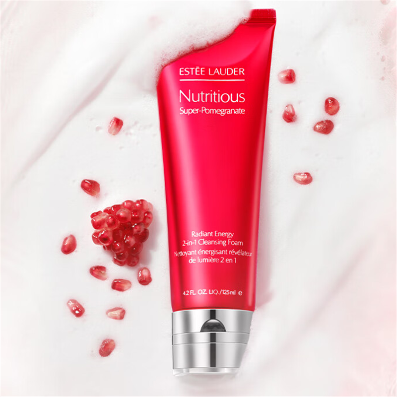 雅诗兰黛红石榴洗面奶125ml保湿深层清洁去暗沉泡沫洁面乳女保湿