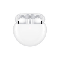 华为/HUAWEI FreeBuds 4 真无线蓝牙耳机 半开放主动降噪2.0 舒适佩戴 高解析音质 无线充版 陶瓷白