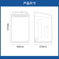 海尔(Haier)海尔波轮洗衣机 家用双屏幕显示 无外桶双动力 全自动直驱变频波轮洗衣机节能 免清洗 10公斤洗衣机