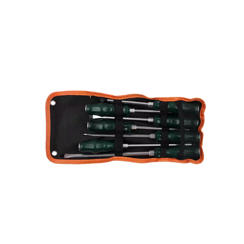 立伟铁牛绿胶炳螺丝刀敲击穿心7件套/套高清大图