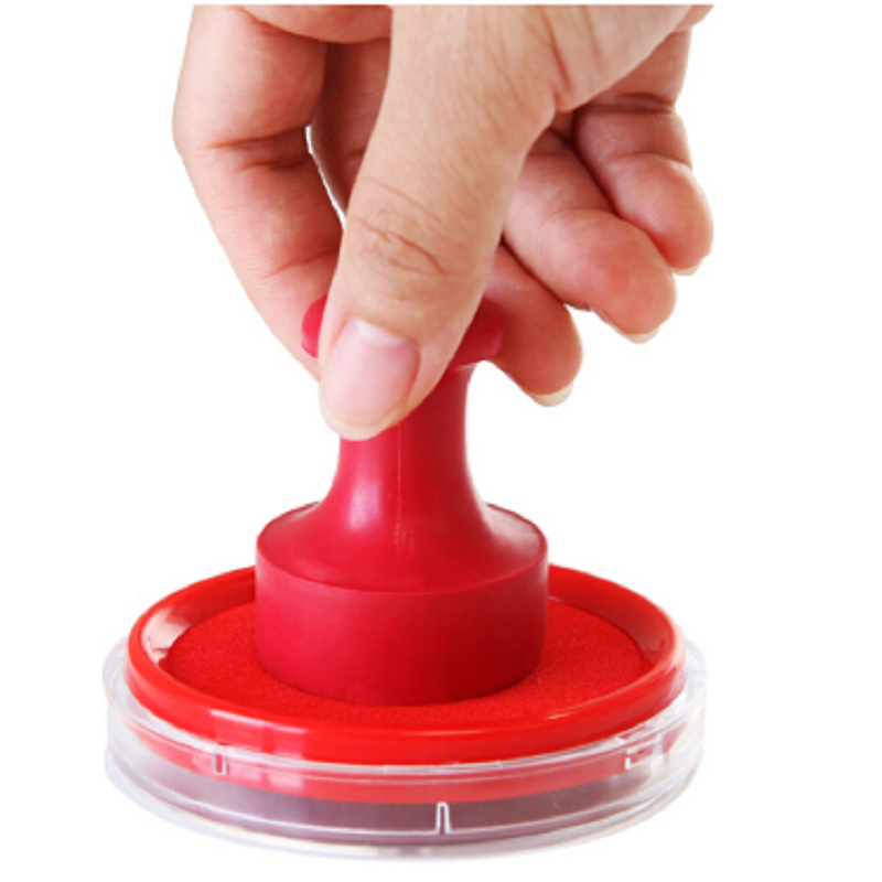 得力deli9863印台红色