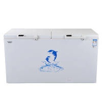 Aucma/澳柯玛BC/BD-560D商用冰柜大型卧式冷柜冷冻冷藏双门速冻柜