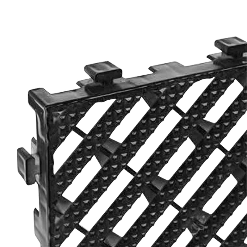 臻远 ZY3121318地格栅塑料拼接地板垫网格垫板 黑色高清大图