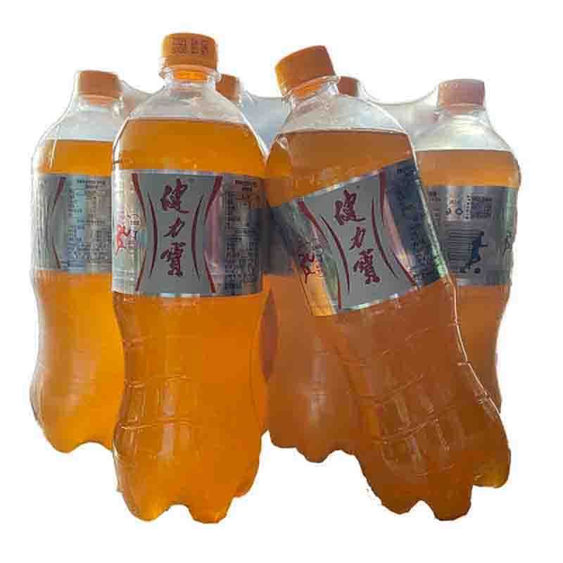 健力宝jianlibao瓶装运动饮料橙蜜味900ml4瓶8瓶装儿时怀旧夏季果汁味