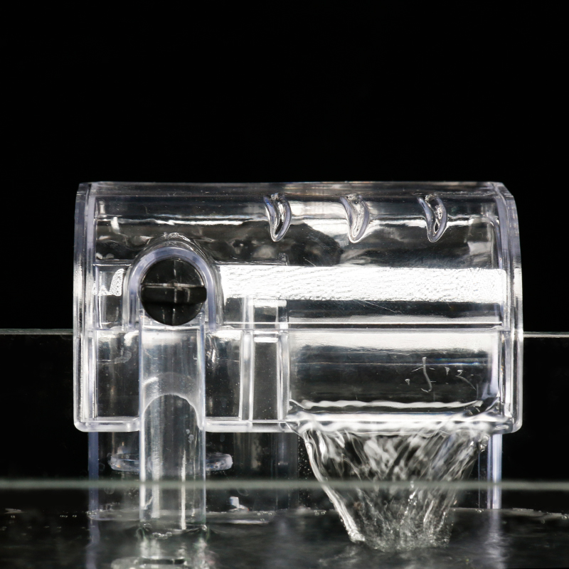 鱼缸壁挂过滤器除油膜小型瀑布式壁挂式循环水泵外置过滤桶超高清大图