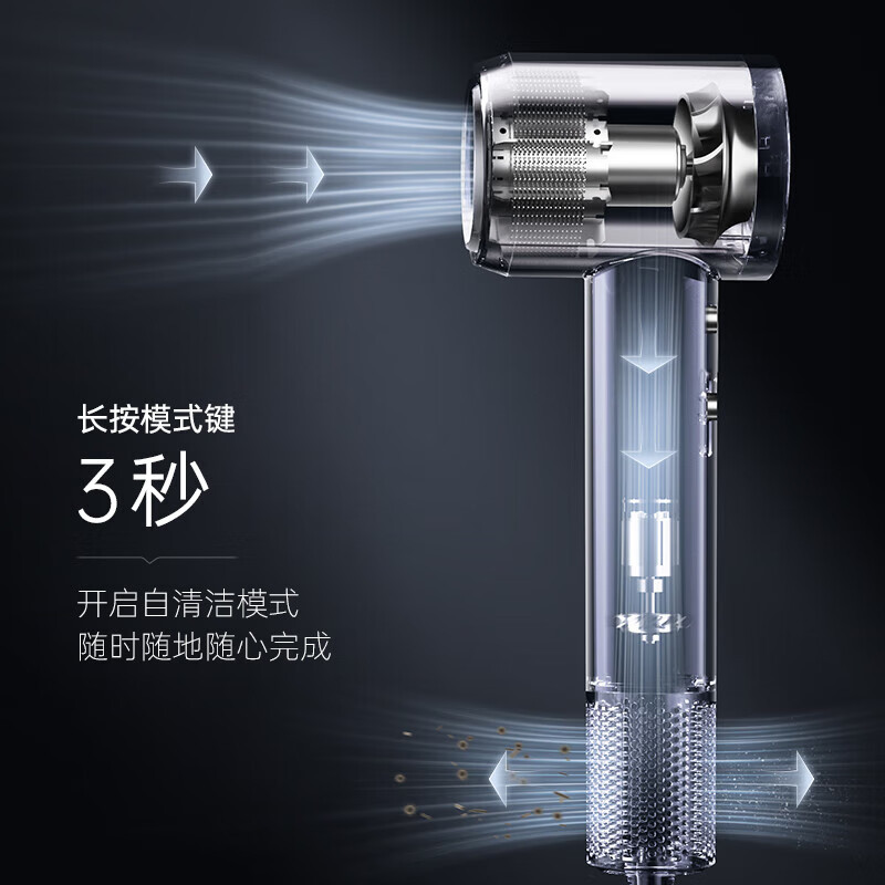 小熊(Bear)吹风机 DCF-C15W5 高速风力速干低噪音亿级负离子不 礼盒装流苏白高清大图