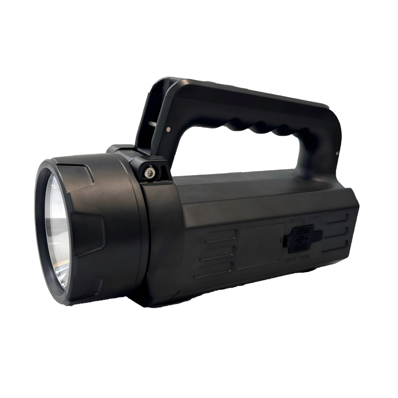 简鼎 JD6322 DC3.7V 10W 6500K IP66 8.8Ah 手提式强光巡检工作灯 (计价单位:盏) 黑色高清大图