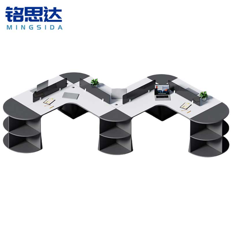 铭思达屏风工位五人位张高清大图