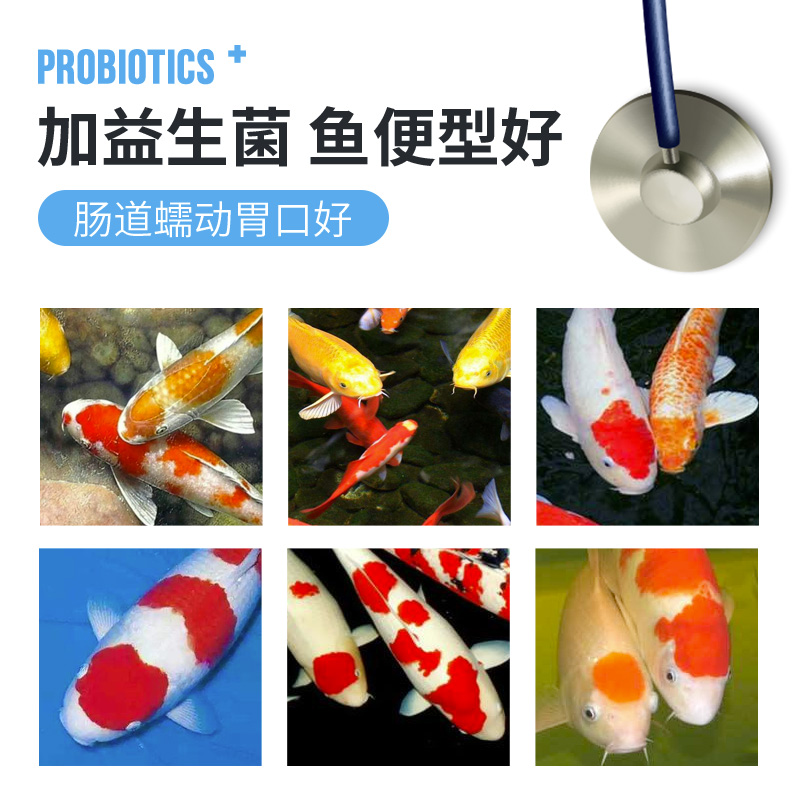 锦鲤饲料观赏鱼鱼食金鱼淡水鱼粮通用增体增色育成冷水5斤高清大图