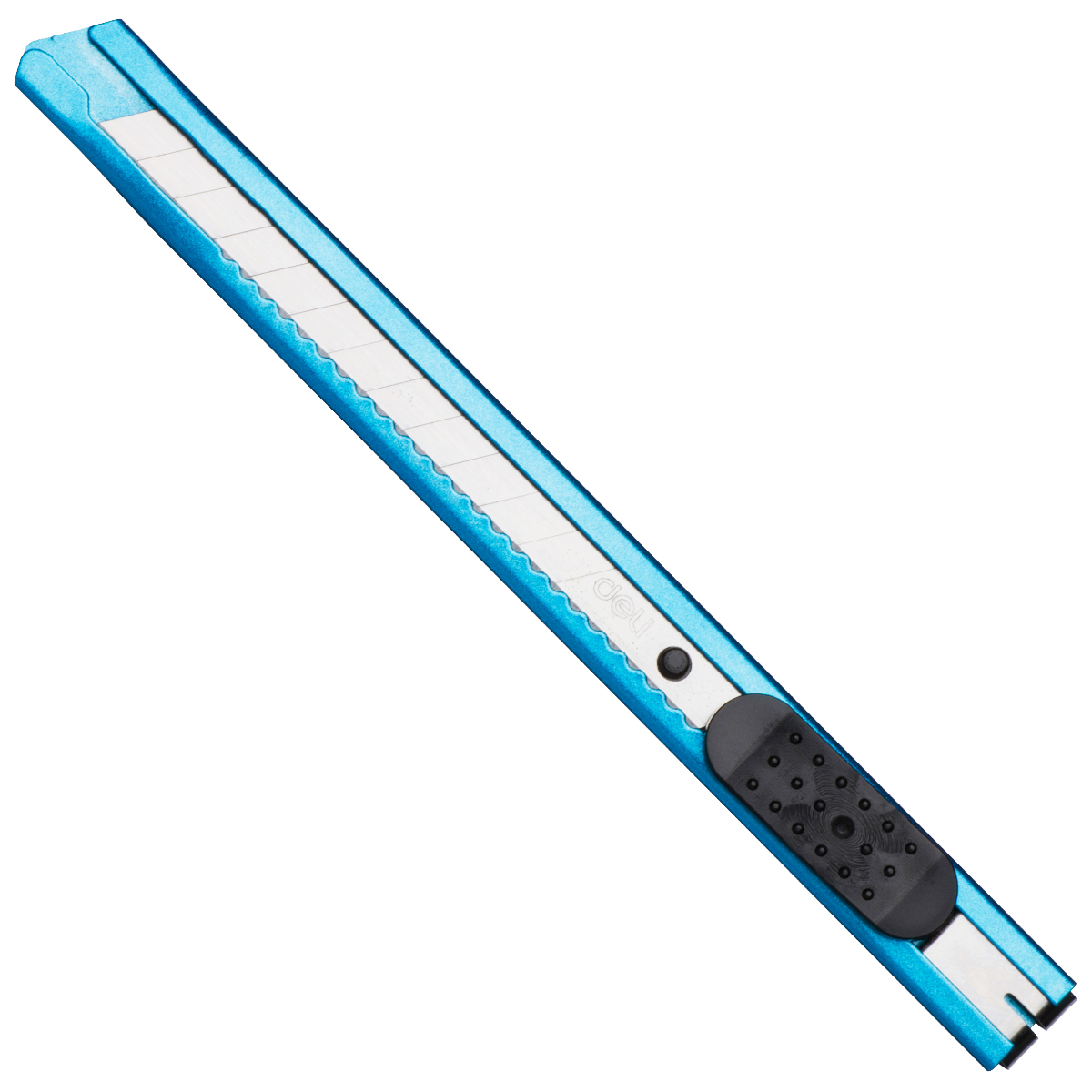 得力 美工刀(浅蓝) 2066 炫彩金属美工刀 小号美工刀 手工刀 裁纸刀（720把起订，低于起订量不发货）高清大图