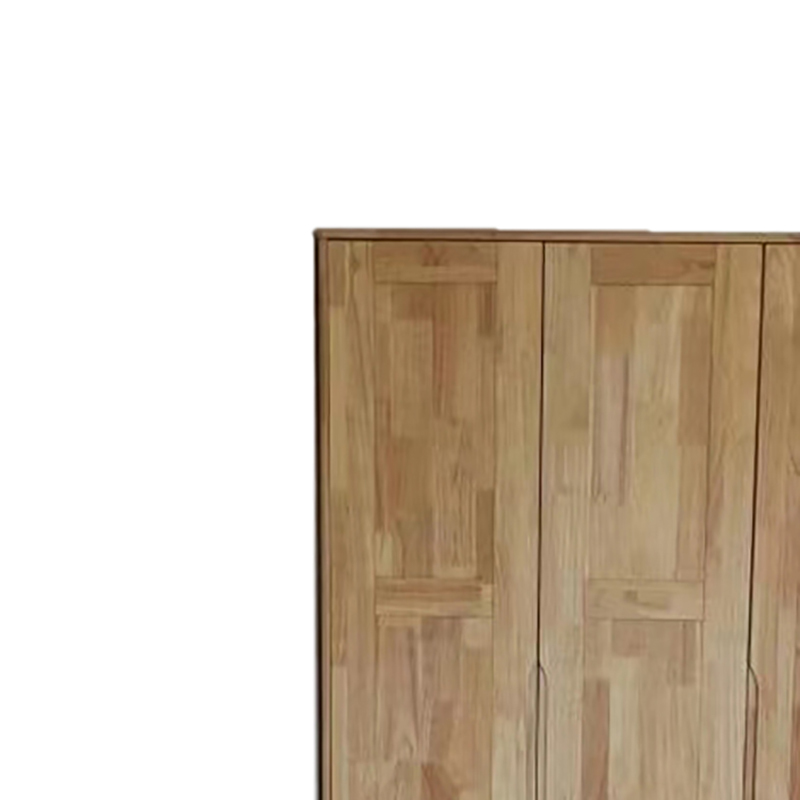 大嘉 北欧实木衣柜原木色三开门 长127*宽60*高210cm高清大图