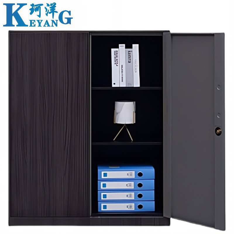 珂洋 文件柜矮柜 单节(灰木纹) 台高清大图