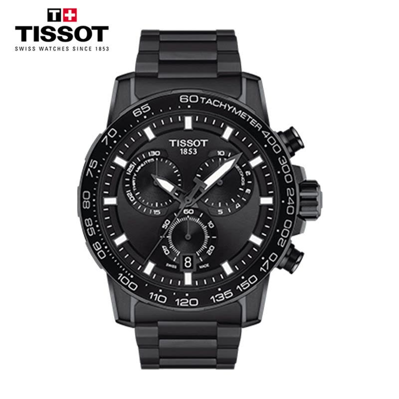 [陈飞宇同款]天梭(TISSOT)瑞士手表 速敢黑武士钢带男士石英表T125.617.33.051.00图片