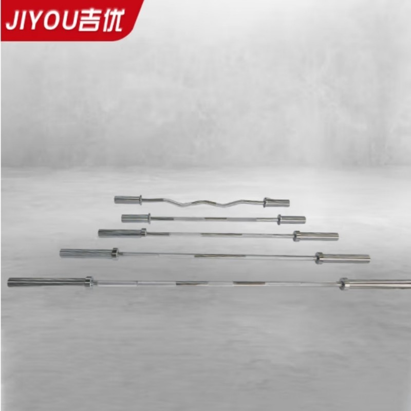 吉优 JY-F9014 杠铃杆2.2米大孔直杆奥杆健身房举重杆深蹲杆卧推杆高清大图