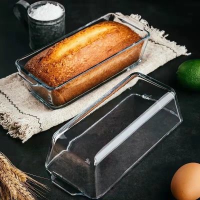 0.8升烘焙面包吐司模具 面包模具耐热玻璃家用蒸蛋糕长方形吐司烘焙模具微波炉烤箱专用