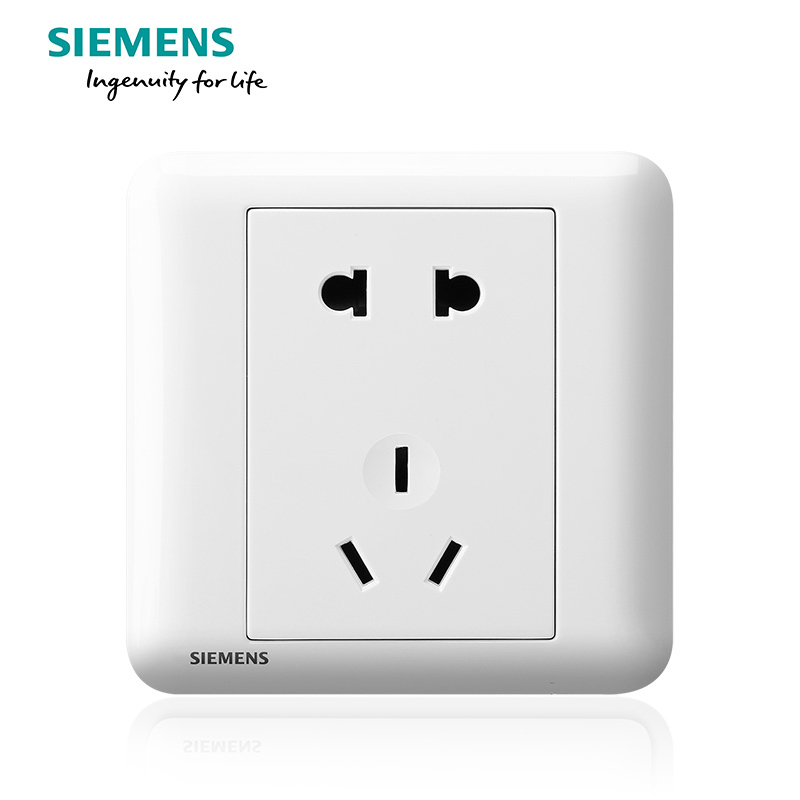 西门子(SIEMENS)皓睿玉釉白86型家用开关电源插座五孔USB一开带16A空调墙壁