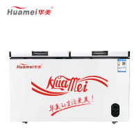 华美(Huamei)BCD-359升顶开门冰柜 冷藏冷冻转换 节能单温冰箱 家用商用卧式冷柜展示柜