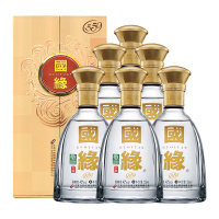 今世缘 国缘对开 柔雅型 白酒 42度550ml*6瓶 整箱装