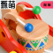 婴幼儿童拖拉学步玩具 1-2-3岁早教男女宝宝手拉绳拉线木制推拉车 学步小狗拖拉