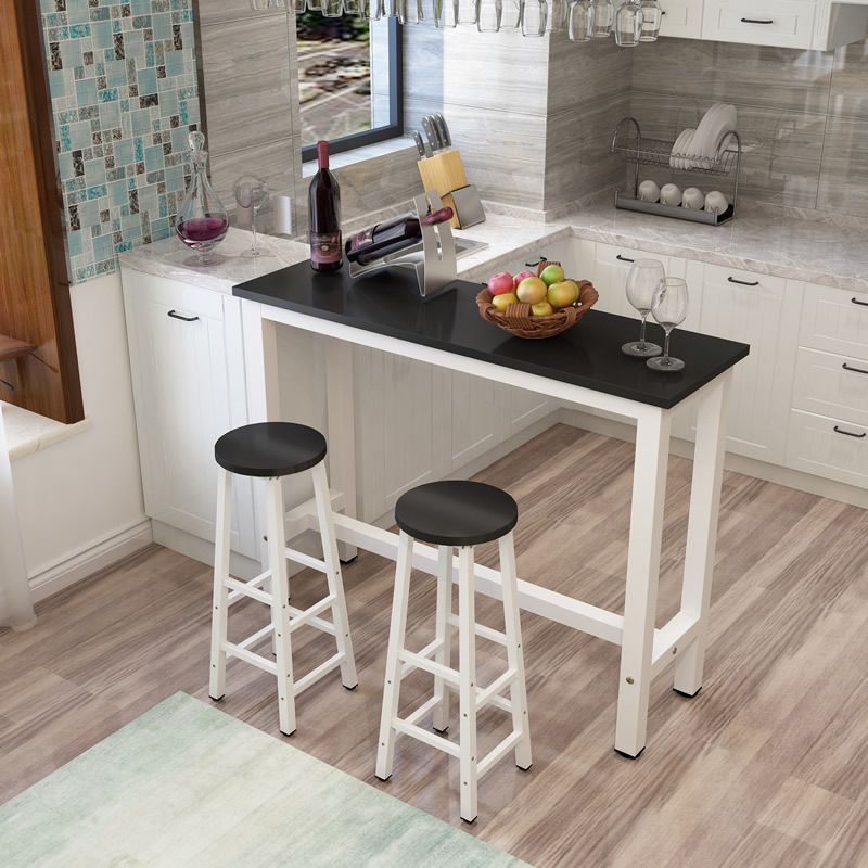 BONJEAN靠墙吧台桌家用简约客厅隔断小吧台酒吧奶茶店高脚桌长条桌窄桌子 160*30*100（送加固杆）