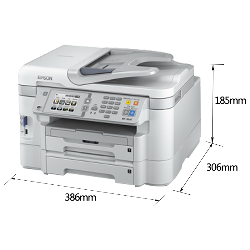 爱普生(Epson) WF-3641 高端彩色商用喷墨打印机一体机 A4幅面彩色喷墨一体机(打印 复印 扫描 传真)