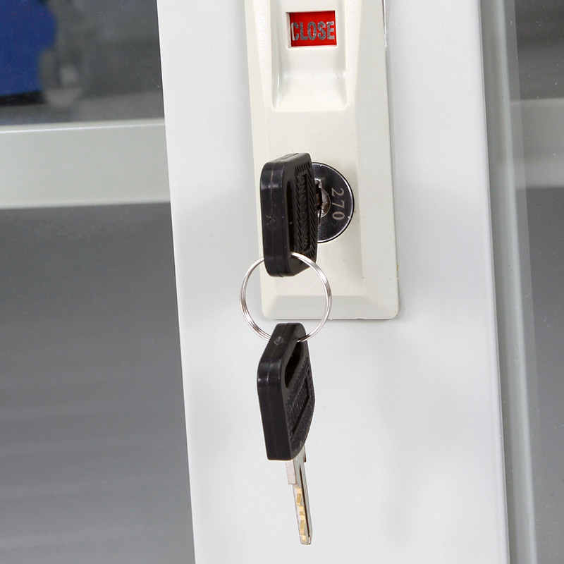 HiBoss 分体五节柜铁皮文件柜五层档案柜办公资料柜带锁财务凭证柜