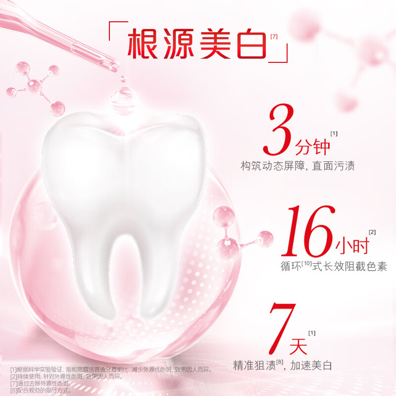 高露洁(Colgate)美白牙膏沁爽白桃味40g高清大图