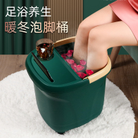 泡脚盆泡脚桶家用塑料按摩洗脚盆过小腿桶过膝高足浴盆保温洗脚桶