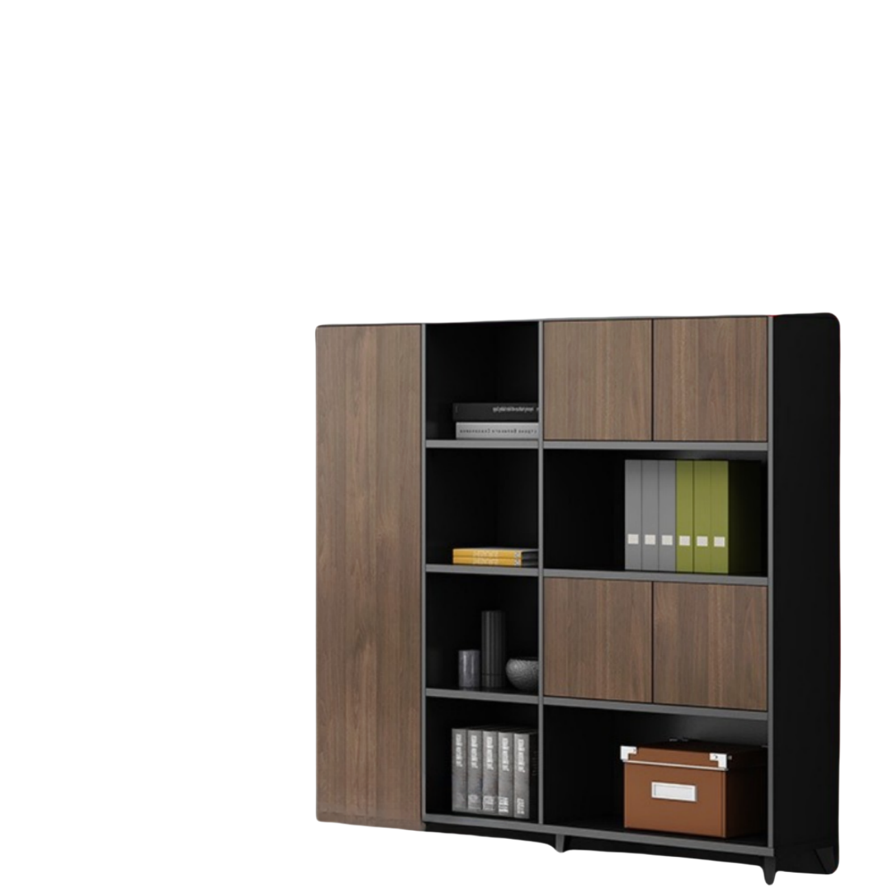 荺炬办公柜160*40*168cm台高清大图