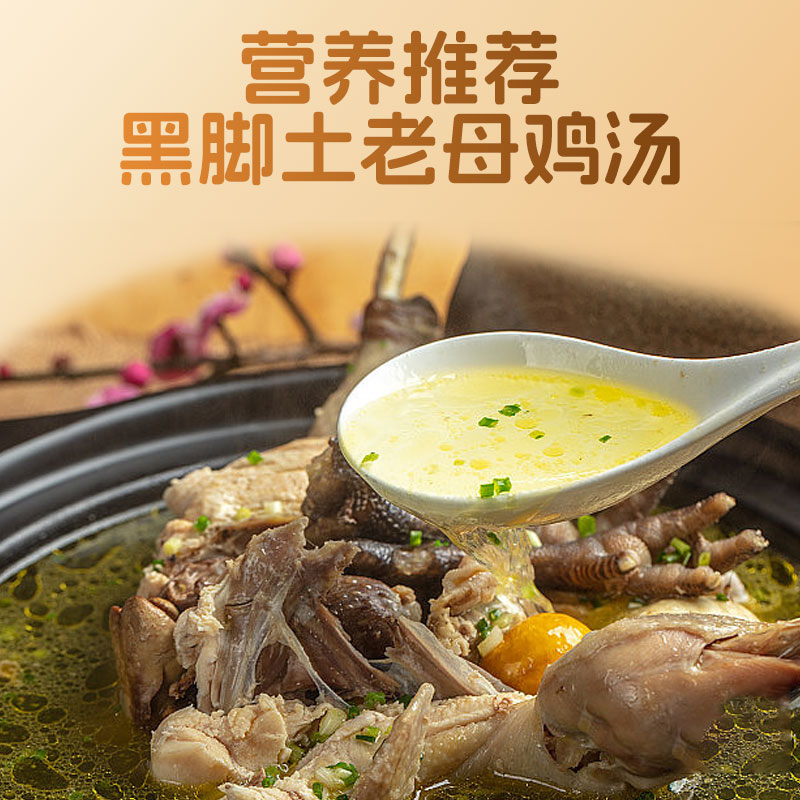 [苏鲜生推荐]雀淘 皖南黑凤黄油老母鸡2.6-2.9斤/只 2只装 新鲜现杀冷冻净膛竹林慢养走地鸡高清大图