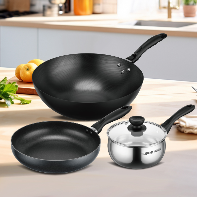 苏泊尔 火红点不粘三件套VTP1932T高清大图