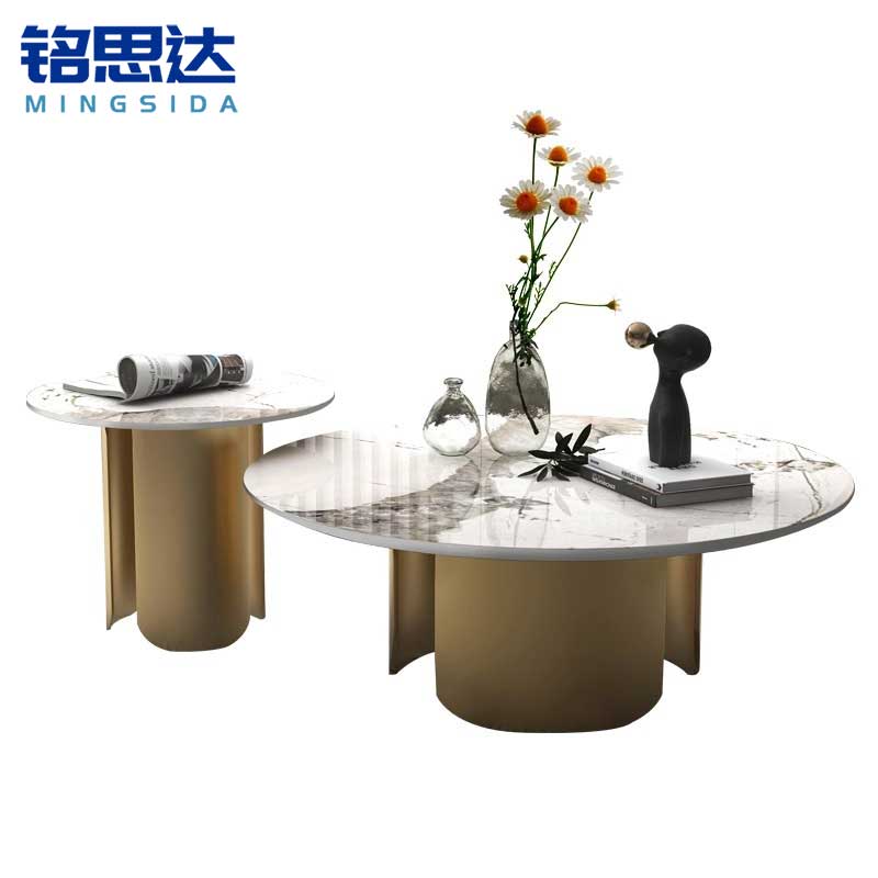 铭思达岩板茶几茶几组合套高清大图