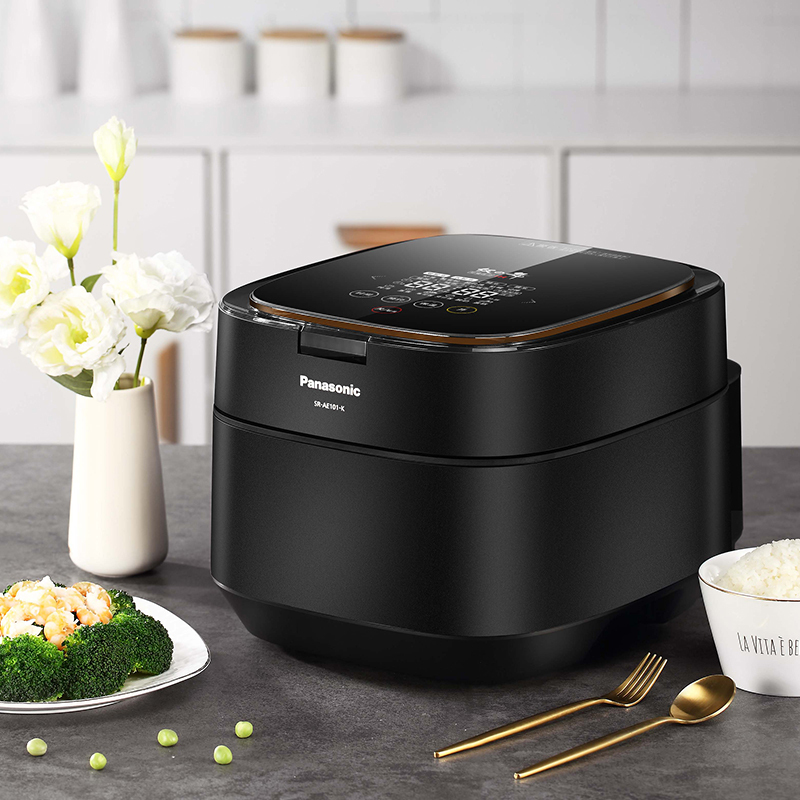 松下(Panasonic)饭之舞压力IH电饭煲SR-AE101-K日本家用进口内胆3L电饭锅3-4-6人