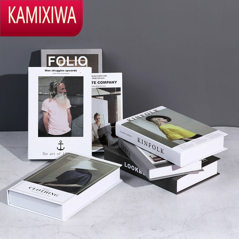 KAMIXIWA现代简约北欧假书摆件仿书书柜客厅居装饰品拍照道具创意摆设